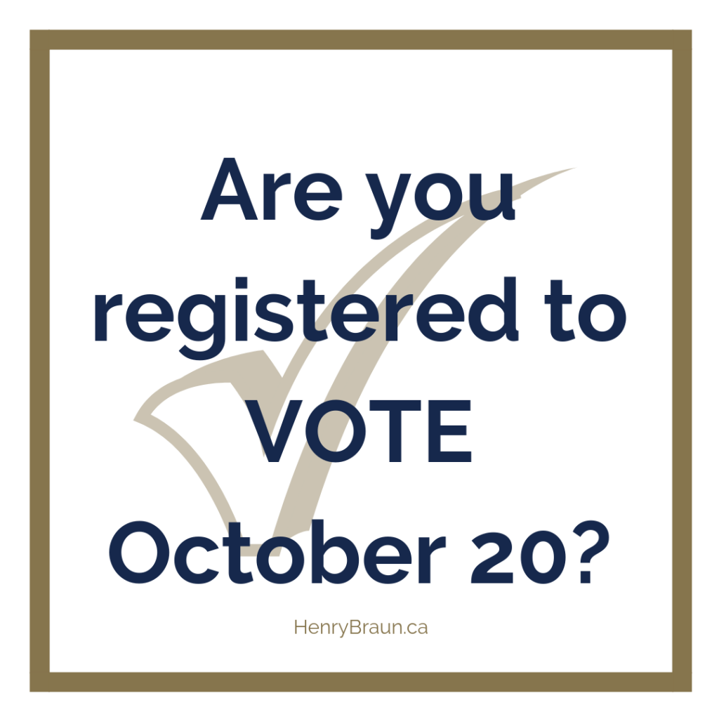Are you registered to vote in Abbotsford?